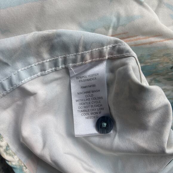 Thomas Sterling London Men Large Hawaiian Shirt Aloha Sailboat Palm Tree AOP - Picture 3 of 16